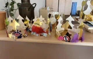 nursery children's homemade crowns