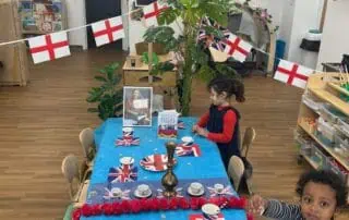 nursery ready for the coronation