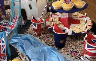 tea party for the King Charles Coronation