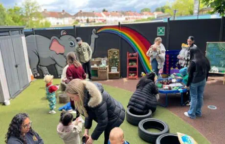 Families enjoying the Big Green Week