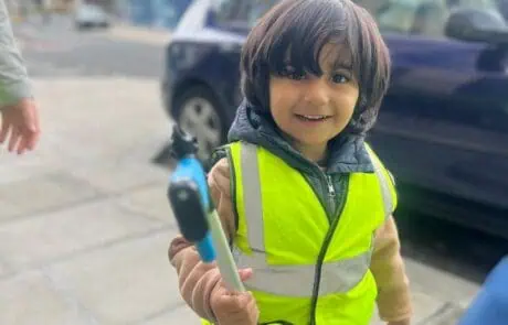 Greenford nursery child out to pick litter