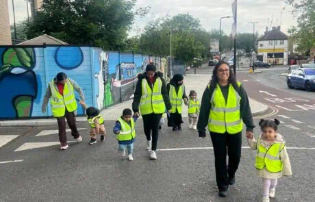 Nursery children out and about in Greenford